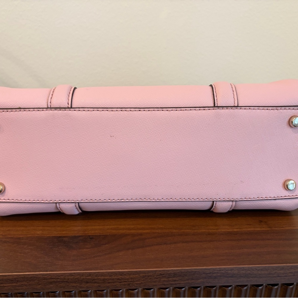 Kate Spade Light Pink Saffiano Satchel with Detachable Strap (with KS Dust Bag) - Picture 9 of 11
